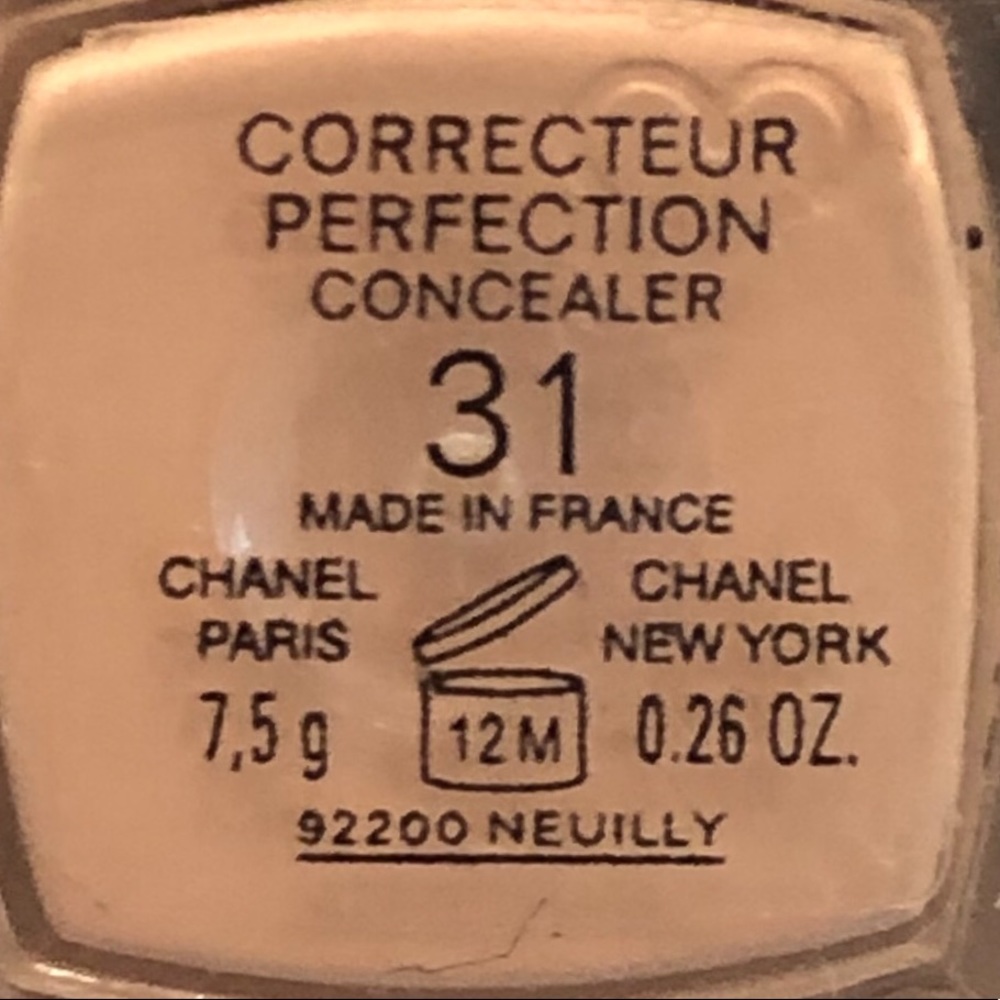 Chanel correcteur perfection concealer shade 31